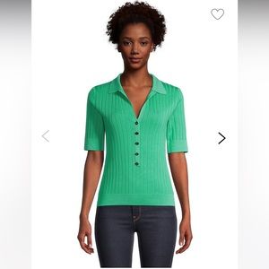 Karl Lagerfeld 💚 Ribbed Top